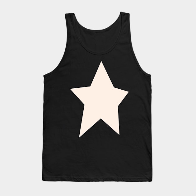 Star 1 Peach Fuzz Pantone Color of the Year 2024 Tank Top by ellenhenryart